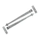 Blacksmith Pewter Patina Arrow Head Barn Door Hinges - Hook and Band