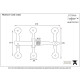 Traditional Blacksmith Oxford Privacy Latch Set