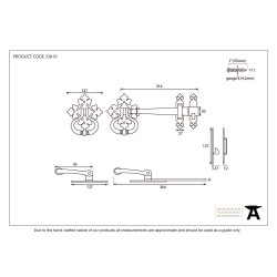 Traditional Blacksmith Shakespeare Latch Set