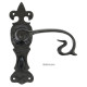 Curly Lever Door Handle - Black Finish