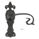 Curly Lever Door Handle - Black Finish