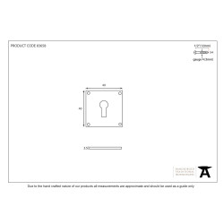 Blacksmith Pewter Patina Avon Escutcheon