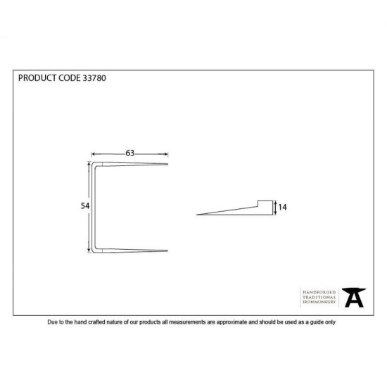 Blacksmith Pewter Patina Staple Pin