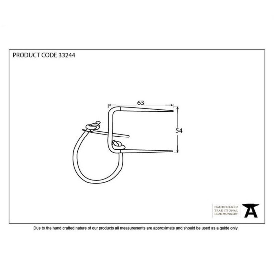 Blacksmith Beeswax Locking Staple Pin