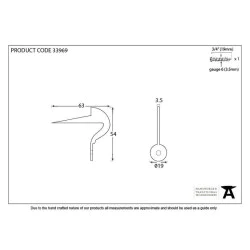Traditional Blacksmith Frame Keep Pin