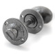 Kirkpatrick 5133 Bathroom Turn and Release Knob - Pewter Finish