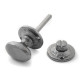 Kirkpatrick 5133 Bathroom Turn and Release Knob - Pewter Finish