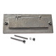 Kirkpatrick A6080 Letter Plate - Argent Finish