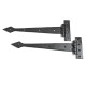 Kirkpatrick 6082 Arrowhead Hinges - Forged Matt Finish