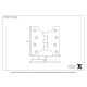 Pewter Patina Parliament Hinges