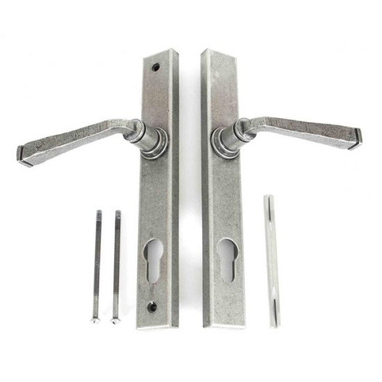Blacksmith Pewter Patina Slimline Avon Lever Door Handle