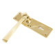 Polished Brass Straight Lever Door Handle
