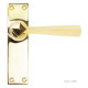 Polished Brass Straight Lever Door Handle