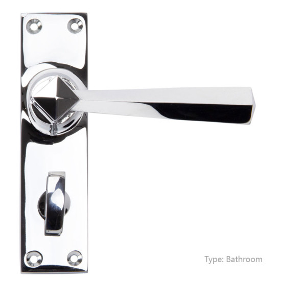 Polished Chrome Straight Lever Door Handle