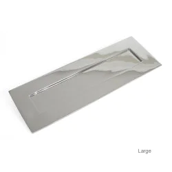 Polished Chrome Letter Plate