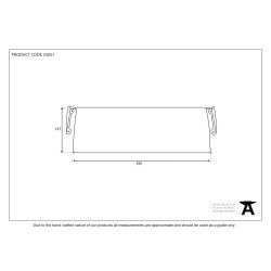 Aged Brass Internal Letter Plate Cover