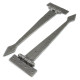 Kirkpatrick A6082 Arrowhead Hinges - Argent Finish