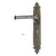 Kirkpatrick A6050 Lever Door Handle - Argent Finish