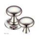 Kensington Mushroom Door Knobs - Polished Nickel