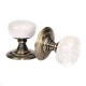 Porcelain Door Knobs - Crackled Ivory