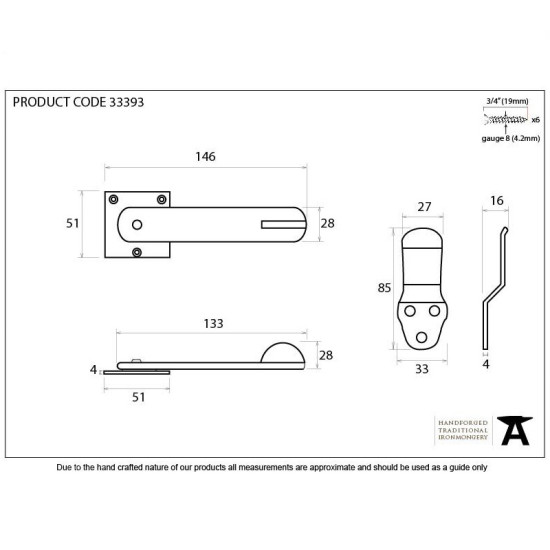 Blacksmith Pewter Patina Privacy Latch Set