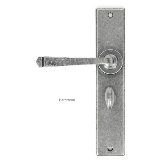 Blacksmith Pewter Patina Avon Large Lever Door Handle