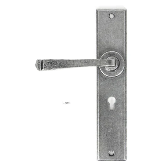 Blacksmith Pewter Patina Avon Large Lever Door Handle