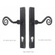 Traditional Blacksmith Monkey Tail Slim Lever Espagnolette Door Handle