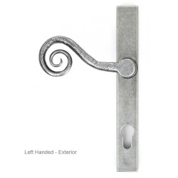 Blacksmith Pewter Patina Monkey Tail Slim Lever Espagnolette Door Handle