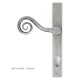 Blacksmith Pewter Patina Monkey Tail Slim Lever Espagnolette Door Handle