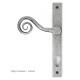 Blacksmith Pewter Patina Monkey Tail Slim Lever Espagnolette Door Handle