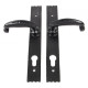 Antique Black Cottage Lever Espagnolette Door Handle