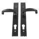 Antique Black Cottage Lever Espagnolette Door Handle