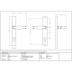 Traditional Blacksmith Cottage Lever Espagnolette Door Handle
