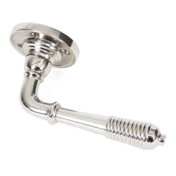 Reeded Lever on Rose Set - Polished Nickel