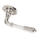 Reeded Lever on Rose Set - Polished Nickel