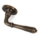 Reeded Lever on Rose Set - Aged Bronze