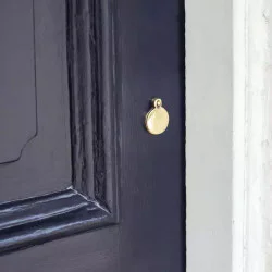 Aged Brass Round Escutcheon