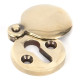 Aged Brass Round Escutcheon