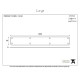 Traditional Blacksmith Finger Plate - Extra Large