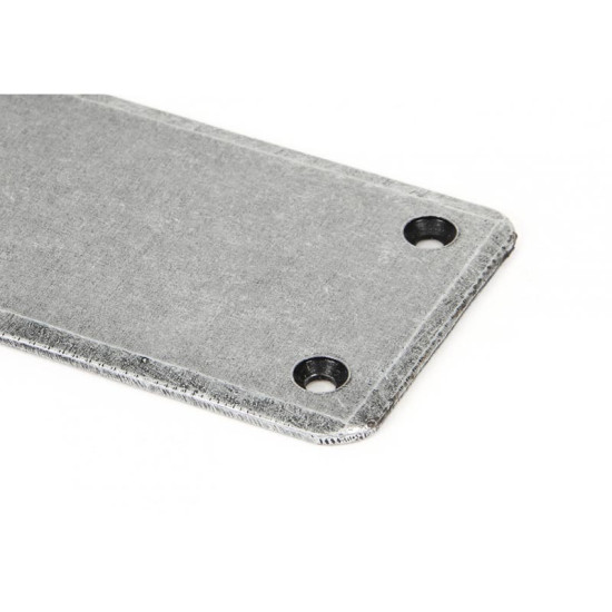 Blacksmith Pewter Patina Finger Plate - Extra Large
