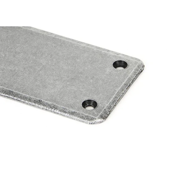 Blacksmith Pewter Patina Finger Plate - Extra Large