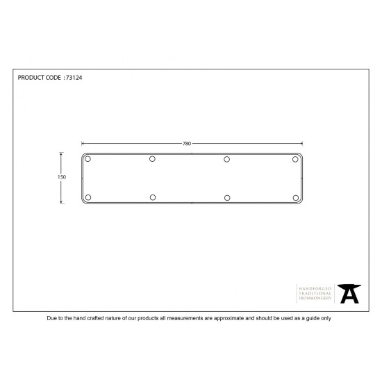 Blacksmith Beeswax Kick Plate