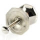 Cottage Centre Door Knob - Polished Nickel Finish