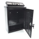 Black Wall Mounted Post Box