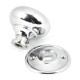 Polished Chrome Mushroom Knob Set