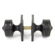 Tewkesbury Square Knob Set - Aged Bronze Finish