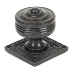 Tewkesbury Square Knob Set - Aged Bronze Finish