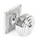 Tewkesbury Square Knob Set - Polished Chrome Finish