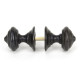 Elmore Door Knob Set - Aged Bronze Finish